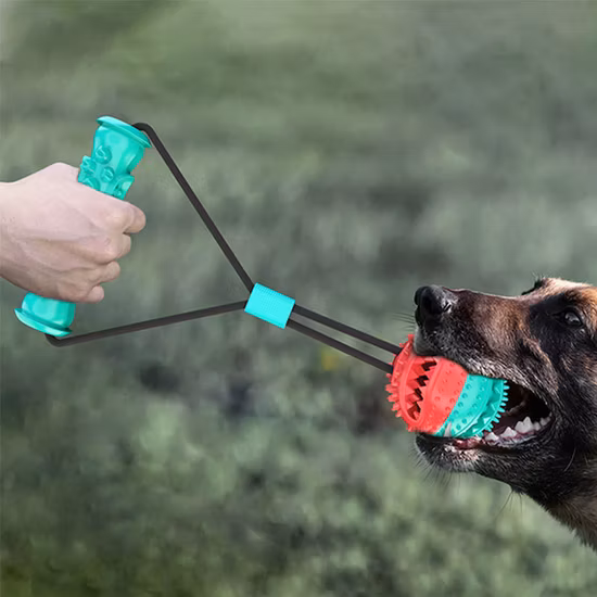 New Design Rolling Dog Play Ball Puzzle and Chew Toy for Pets Treats Rubber Ball Toy Infinite Scrolling Dog Toys