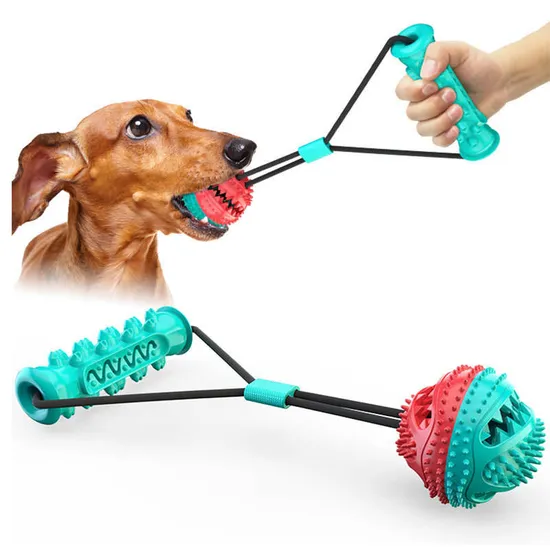 New Design Rolling Dog Play Ball Puzzle and Chew Toy for Pets Treats Rubber Ball Toy Infinite Scrolling Dog Toys