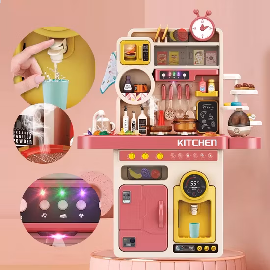 Jouets intellectuels et éducatifs pour enfants, vente en gros, jouets en bois pour éducation précoce, garçons et filles, multifonction, jeu de simulation, cuisine, jouet éducatif pour enfants, jouets en bois