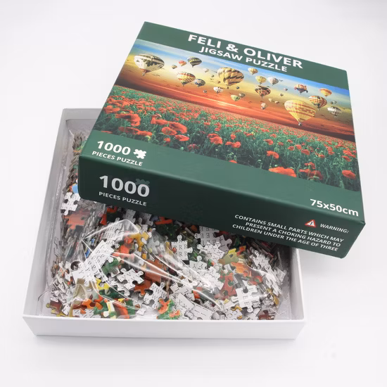 Les Bermudes OEM Sublimation Blanks Custom Printing Board Tooky Toy Number Jigsaw Puzzle vierge