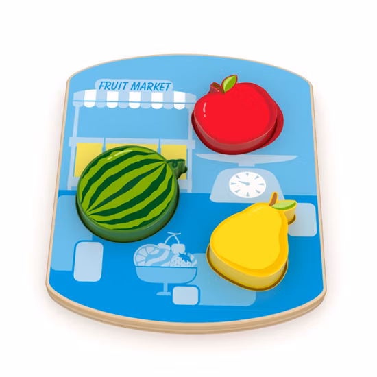 Jouet en bois pour tout-petits, planche de Puzzle éducatif d'apprentissage 3D