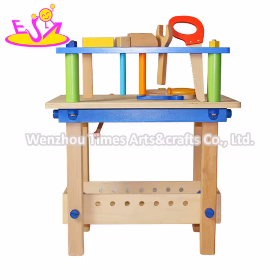 Meilleurs outils d'assemblage éducatifs en bois, jouets de banc, jouets en bois W03D043