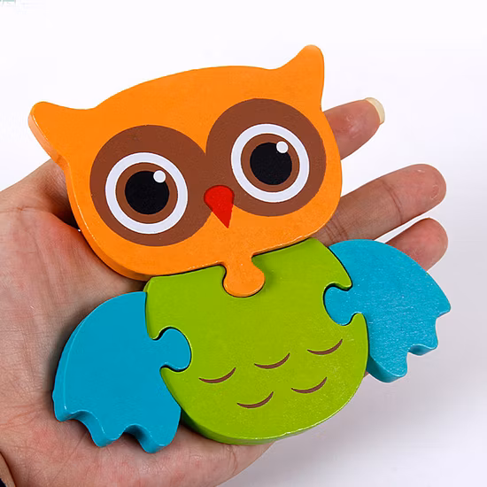 Jouets éducatifs pour enfants Puzzle en bois 3D Jouet de puzzle
